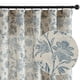 thumbnail image 1 of Cortinas Jinchan de lino con estampado floral, 214 cm, con estampado de flores azules, 1 of 9