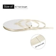 thumbnail image 2 of Uxcell Satin Ribbon Grosgrain Solid Silk Wedding Bouquet Ribbon for Valentine's Day Gift Wrapping Cake Box Bows Beige-3/8" x 50 Yard, 2 of 7