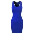 thumbnail image 6 of MixMatchy Women's Fitted Sleeveless Sexy Bodycon Round Neck Mini Dress, 6 of 7