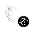 thumbnail image 2 of 1 Paire Homme Lettre Bouton de Manchette Mariage Formel Initiale Alphabet Bouton de Manchette Alphabet Bouton de Manchette Chemise Acier Inoxydable Bouton de Manchette, Lettre E, 2 of 7