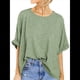 thumbnail image 1 of Camiseta Holgada Informal de Verano de Corta para Mujer. Verde XXL, 1 of 8