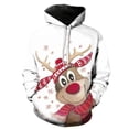 thumbnail image 3 of Nuevo Jersey gráfico con estampado de muñeco de nieve divertido en 3D de Navidad para hombre, sudadera para niños para el hogar, Sudaderas informales de moda para mujer de talla grande, 3 of 4