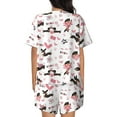 thumbnail image 3 of Bingfone Dachshund Dog Puppy Print Pajamas Sets for Women Soft Short-Sleeved Pjs with Lounge Shorts Two Piece Sleepwear, 3 of 8
