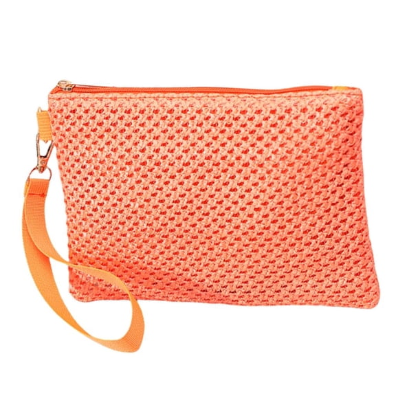 Giaone Bohemian Straw Woven Clutch Bag Casual Beach Wristlet Handbag Purse for Women
