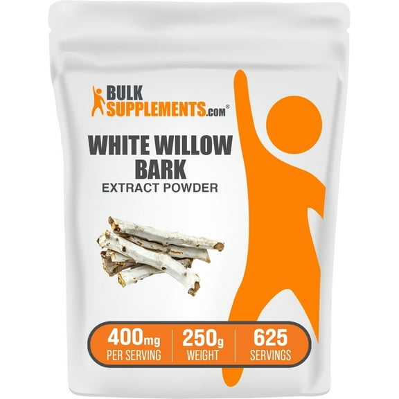 BulkSupplements Willow Bark Extract Powder - 400mg per Serving - 250 Grams (8.8 oz) - 625 Servings