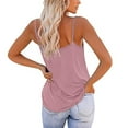 thumbnail image 4 of Besolor Women's Summer Cami Tank Tops Spaghetti Strap Basic Tee Shirts Casual Loose Sleeveless Camisole Trendy, 4 of 7