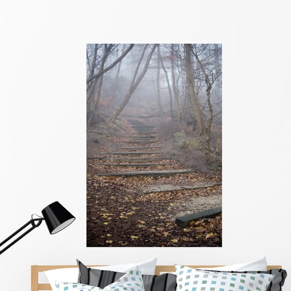 Spooky Forest Wall Mural by Wallmonkeys Peel and Stick Graphic (48 in H x 32 in W) WM158527