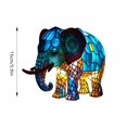 thumbnail image 4 of Retro Elephant Animal Built In Electronic String Light Animal Night Light Home Dyed Resin Animal Table Lamp Decoration Housewarming For Animal Lovers, 4 of 7