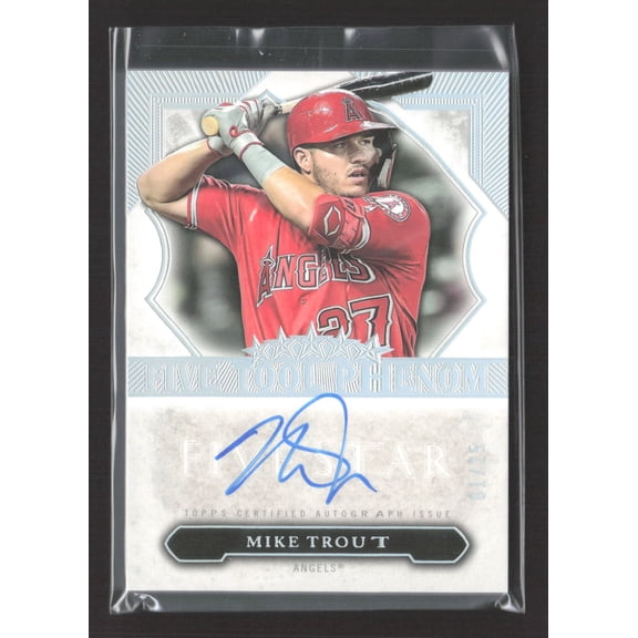 2020 Topps Five Star Five Tool Phenom Mike Trout Auto FTP-MT 01/25 Baseball Card