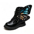 thumbnail image 4 of LvhaoGJOB Girls' Ankle Boots for Everyday Wear - Lace-Up Design, Side Zipper, 4 of 5