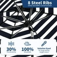 thumbnail image 4 of 9Ft Patio Umbrella - 8 Sturdy Ribs Outdoor Table Umbrella with Crank Lift & Push Button Tilt - Market Umbrella for Pool, Deck, Yard, Garden, 4 of 7