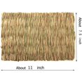 thumbnail image 3 of Hamiledyi 3Pcs Grass Mat for Rabbit Bunny Chew Toys Woven Hay Bed Mat for  Small Animal，11"x7.5", 3 of 7