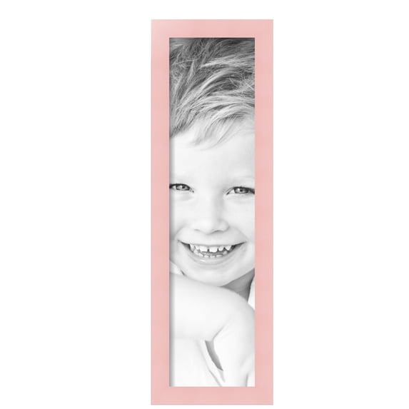 ArtToFrames 7" x 27" Pink Picture Frame, 7x27 inch Pink Wood Poster Frame (WOM-4120), 5 Pack
