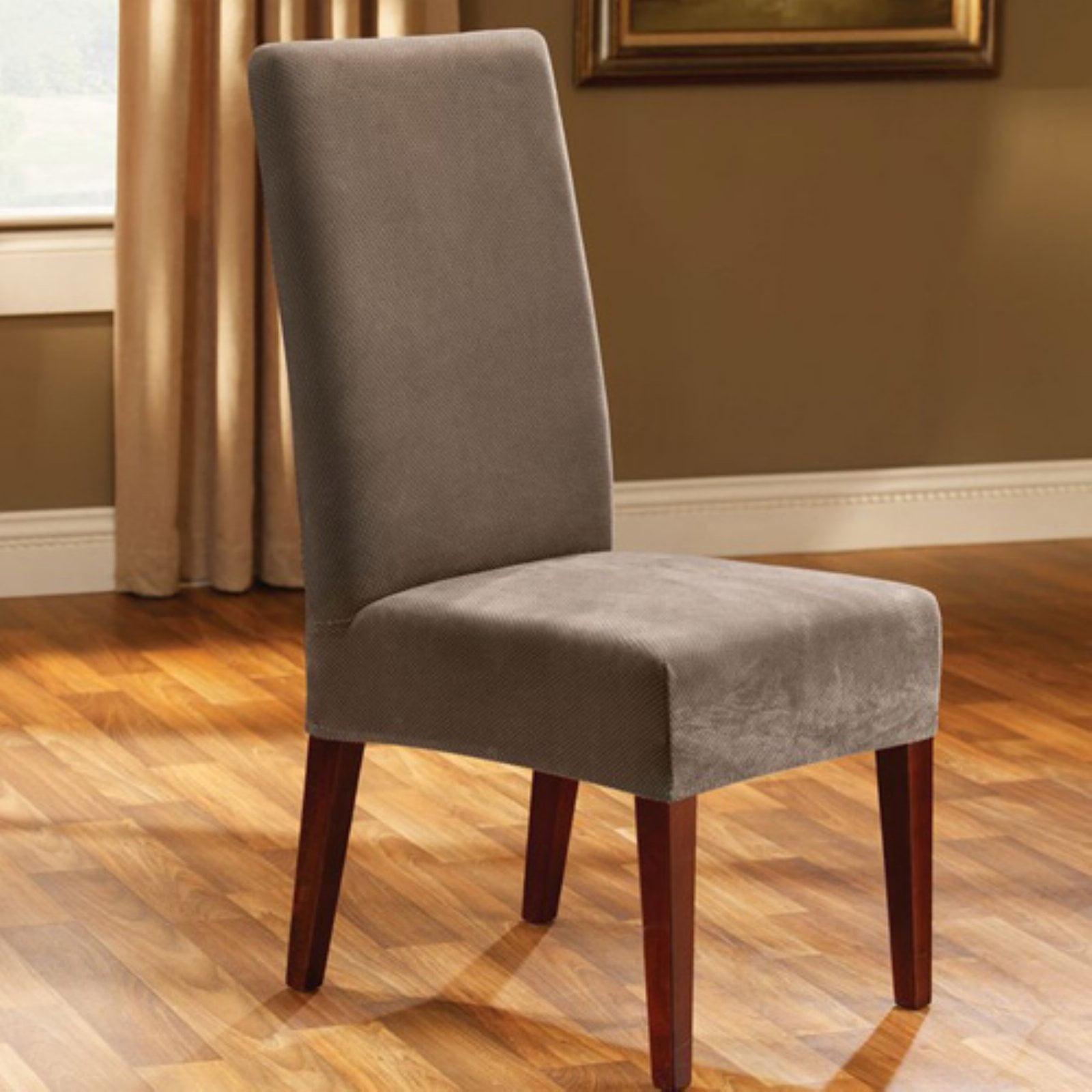 Sure Fit Stretch Pique Short Dining Room Chair Slipcover - Walmart.com