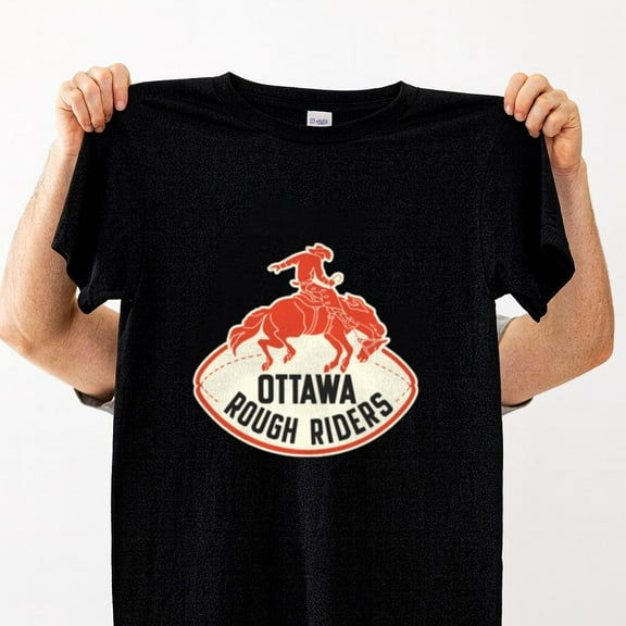 Defunct Ottawa Rough Riders Vintage Football Team Unisex T-Shirt, up to size 5XL