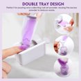 thumbnail image 3 of Saviland 2+5PCS Dip Powder Recycling Tray System - Portable Dip Powder Tray Manicure Kit with Scoops, Nail Art Dust Remover Brush, Nail File & Wooden Stick for Professional Home DIY, 3 of 7