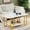 Gold, variant on Cvortll Faux Marble Coffee Table With Metal Frame,Coffee Tables for Living Room With Storage,Durable and Dirt Resistant, Easy to Clean,White