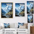 thumbnail image 4 of Designart "Peaks Of Majestic Mountains VI" Landscape Mountains Floater Framed Canvas Wall Art, 4 of 5