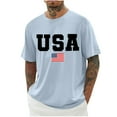 thumbnail image 1 of Birdeem Chemises pour Hommes Imprimé Col Rond Mode Décontractée Manches Courtes Blouses, 1 of 1