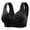 Black, variant on Women's Plus Size Thin Bra Without Underwire Push Up Comfortable Breathable Tank Top Bra Medium Support Sports Bra Keyhole Sports Bra Wireless Support Bras for Women