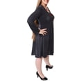 thumbnail image 2 of Women's Plus Long Sleeve Casual Dress, 2 of 3