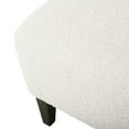 thumbnail image 3 of Noble House Willey Boucle Upholstered Club Chair and Ottoman Set, Almond and Matte Black, 3 of 8