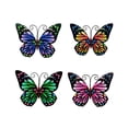 thumbnail image 1 of [Big Clear!]1/4 PCS Nature 3D Metal Wall Carving Exquisite Butterfly Exquisite Multi-Color Pattern Butterfly Wrought Iron Wall Hanging Indoor And Outdoor Decoration, 1 of 6