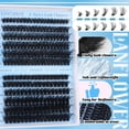 thumbnail image 2 of Kit de extensión de pestañas Lanflower Fluffy Lash Clusters 80D 100D, 2 of 7