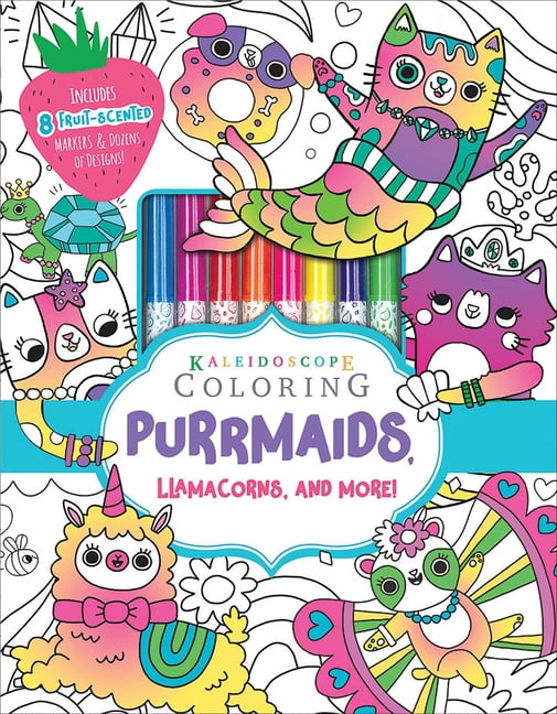 Kaleidoscope: Kaleidoscope Coloring: Purrmaids, Llamacorns, and More ...