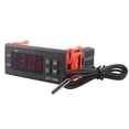 thumbnail image 2 of Controlador de Temperatura Digital de Plástico DC 10A Luz LED Cola Controlador de temperatura digital, 2 of 8