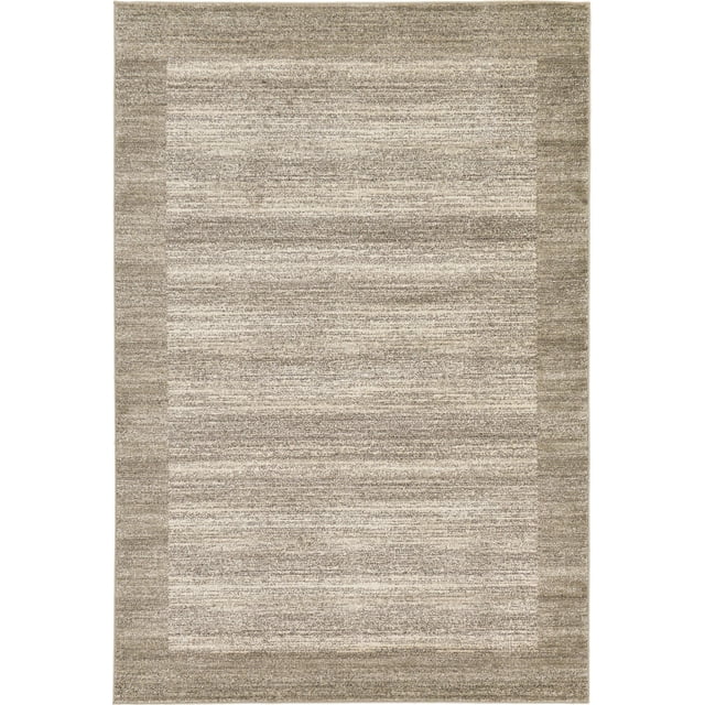 Unique Loom Del Mar Collection Tapis de Transition Contemporain, 6' x 9', Beige/Tan