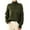 Army Green, variant on Women's Cable Knit Turtleneck Sweater Chunky Long Sleeve Winter Pullover (Green, L)