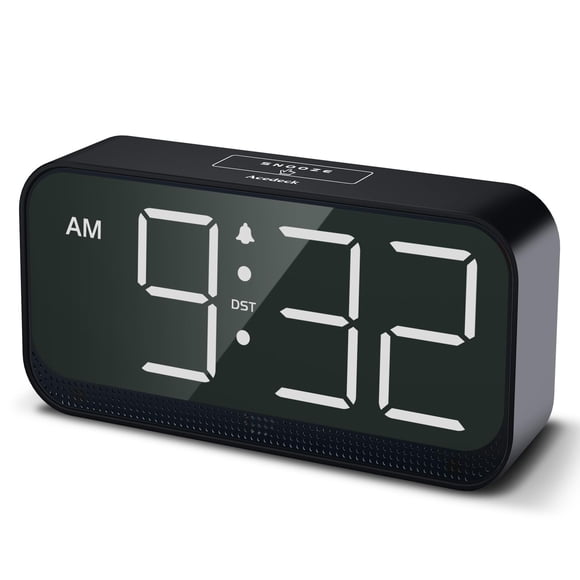 Reloj despertador digital Acedeck a pilas con 4 niveles de brillo
