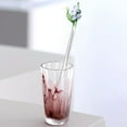 thumbnail image 2 of Glass Stirring Spoon Bells Orchids Flower Stirring Rod Coffee Teas Mixing Spoon Drinkware Stirrer Spoon Restaurant Coffee Mixing Spoon, 2 of 5