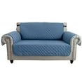 thumbnail image 2 of SHANNA 1/2/3 Seater Quilted Sofa Couch Cover Pad Water Resistant Slipcover Furniture Protector Pet Mat for Kids Dogs Pets（Berlin Blue）, 2 of 11