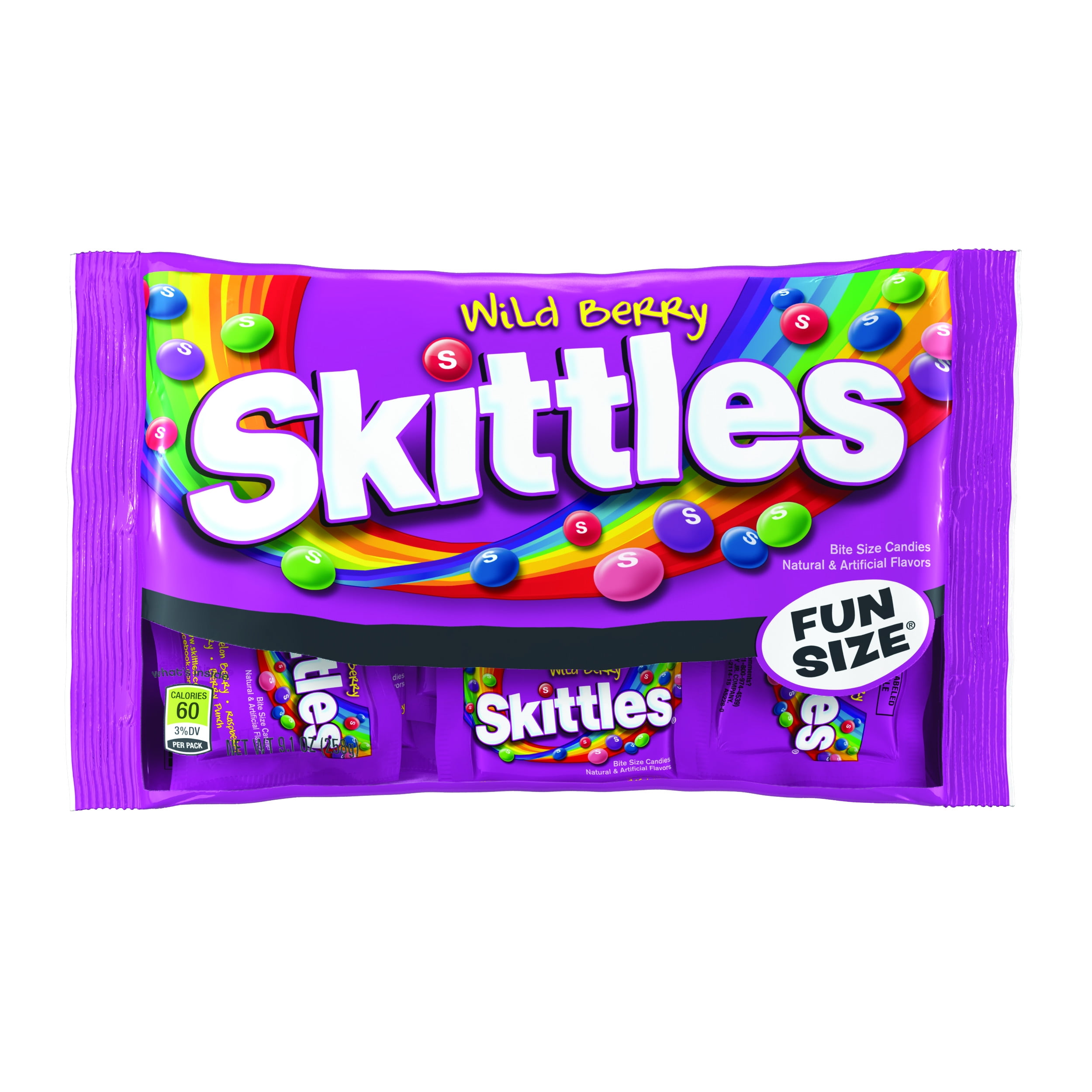 Skittles Wild Berry Chewy Halloween Candy, 9.1 Oz