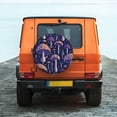 thumbnail image 2 of Daiia Floral Hippie Mushrooms Tire Covers , Travel Trailer Camper Truck SUV Motorhome Waterproof Wheel Cover, Sun Rain Snow Protector-15 inch, 2 of 9