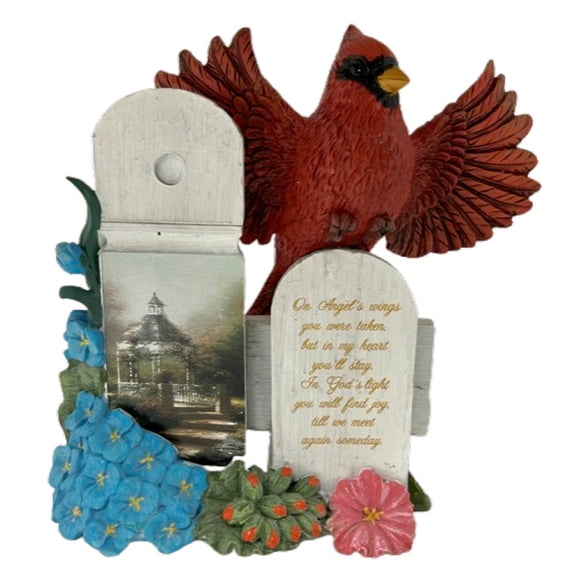 The Hamilton Collection A Love Filled With Joys Cardinal Figurine with A Heartwarming Tribute to Cherish Memories from Our Love Is Eternal Collection Issue #7 by Thomas Kinkade 5-inches