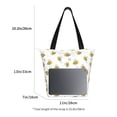 thumbnail image 3 of KLL Tote Bag for Women Bee Print Shopping Grocery Reusable Bags for Office School Shopping Travel, 3 of 6