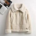 thumbnail image 3 of Moda AYUNSUE Chaquetas de piel de oveja merino natural para mujer 2024 Chaqueta de piel de cordero real de invierno Abrigo corto femenino de lujo, 3 of 5