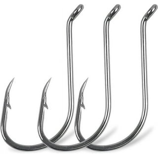 Circle Hooks Saltwater Fishing Hooks, 100pcs Offset Octopus Circle Hooks  Catfish Bass Fishing Hooks Size 10-10/0 2X Strong High Carbon Steel Live  Bait Fish Hooks Catfishing Tackle 