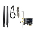 thumbnail image 1 of Tarjeta Ethernet PCIe de 300 Mbps en 2,4 G y 867 Mbps en 5 G, conexión Bluetooth estable, tarjeta Gigabit Ethernet para chasis de escritorio., 1 of 14