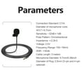 thumbnail image 4 of Mini Clip-on Lavalier Condenser Microphone with 4-Pin 3.5mm Plug 3 Meters Cable for Live Stream/Recording/Interview Compatible with Cellphone/Laptop, 4 of 7