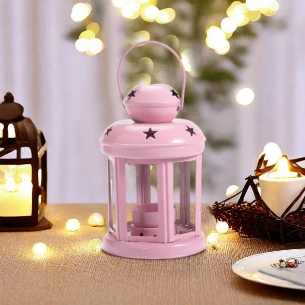 Metal hollow star lamp aromatherapy candle retro wind lamp decoration