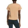 thumbnail image 2 of PERFECTWHITETEE womens  Boxy V-Neck T-Shirt, m, Brown, 2 of 3