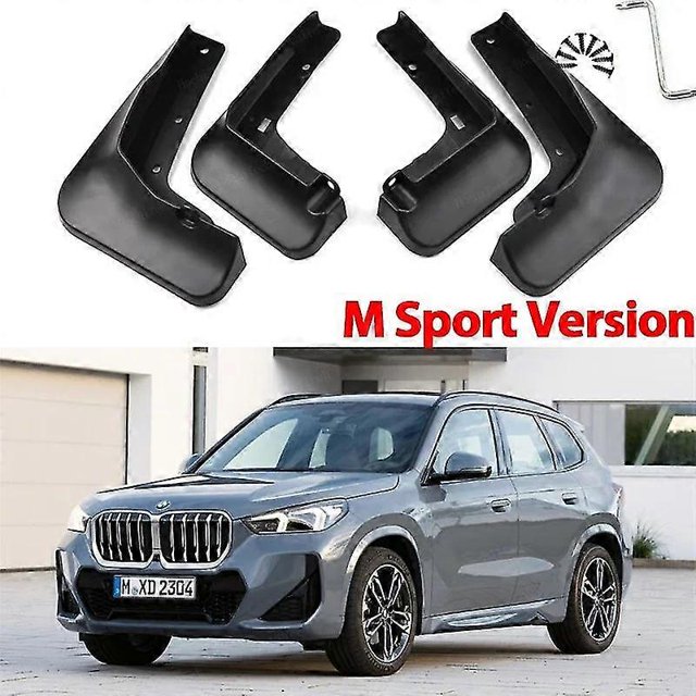 4x Car Molded Mud Flaps Splash Guards Mudguards Front Rear Styling For BMW X1 IX1 U11 m35I M sport xLine 2022-2024 Mudflaps