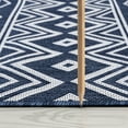 thumbnail image 4 of Bliss Rugs Moroccan Indoor Outdoor Rug Water Resistant Runner Rug for Patio, Hallway, Entryway, Deck, Navy ,2' x 8', 4 of 8