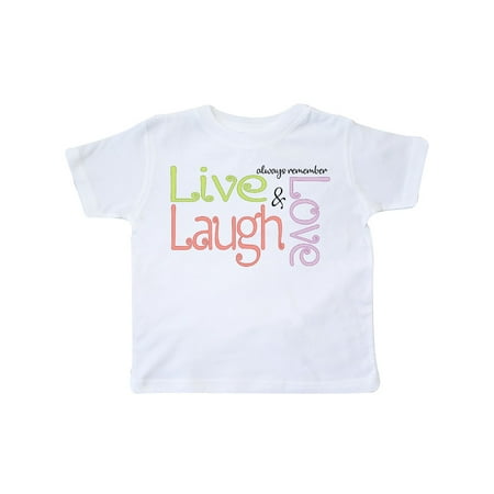 

Inktastic Live Laugh Love Gift Toddler Boy Girl T-Shirt
