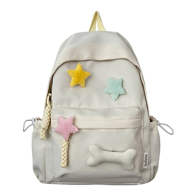 Mochila Cute Star Trendy Daypack Nylon Adolescentes Escolar para Viajes Al Aire Libre