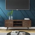 thumbnail image 2 of Simpli Home Lowry 63" Solid Wood Modern TV Stand in Rustic Aged Brown, 2 of 9